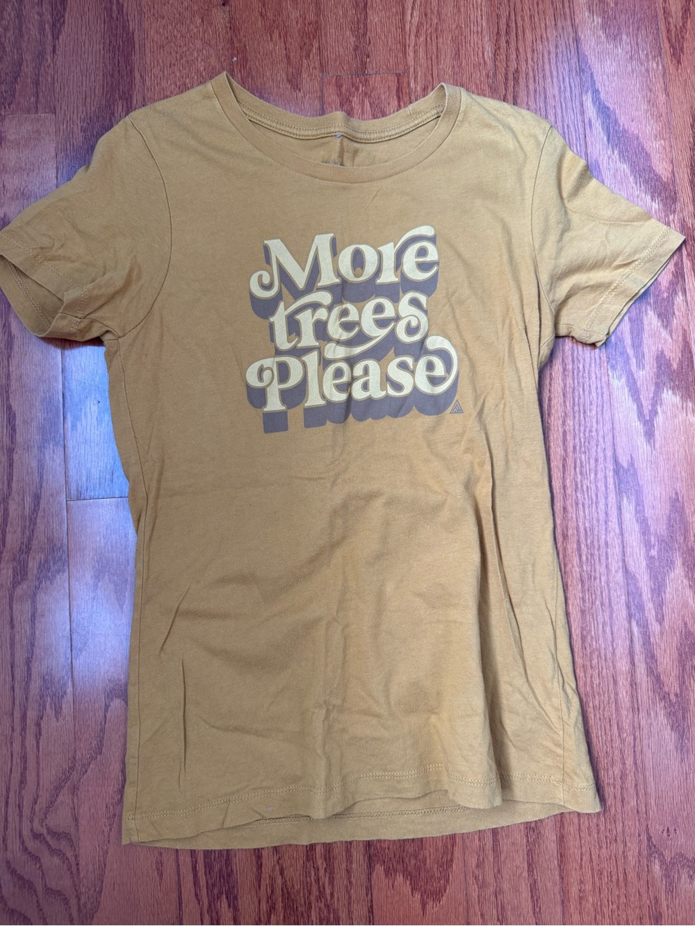 "More Trees Please" Graphic Tee - Mustard